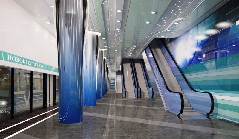 Новокрестовская метро Петербург СПБ