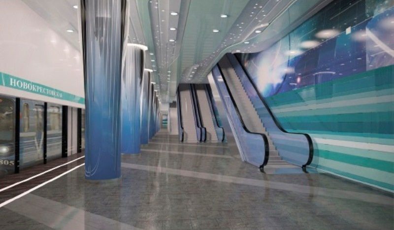 Станция метро «Новокрестовская» Петербург