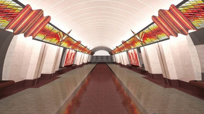 Станция метро «Проспект Славы» Петербург